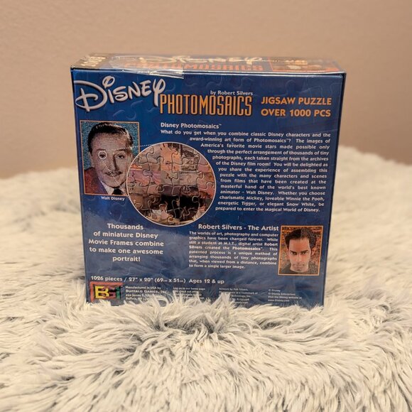 Disney Mickey Mouse 1000 Piece Photomosaic Jigsaw Puzzle by Robert Silvers New - Picture 6 of 8